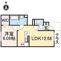 ウインドウII 106 ｜ 奈良県奈良市東九条町（賃貸アパート1LDK・1階・42.96㎡） その1