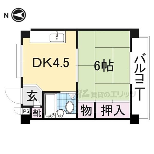 ビラビアンカ 303｜大阪府寝屋川市香里新町(賃貸マンション1DK・3階・24.75㎡)の写真 その1