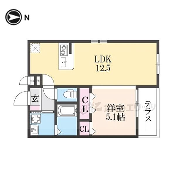 フジパレス上神田I番館 101｜大阪府寝屋川市上神田１丁目(賃貸アパート1LDK・1階・40.29㎡)の写真 その2