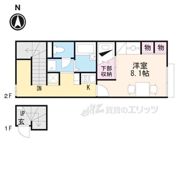 レオパレス喜楽楽2 202｜奈良県橿原市御坊町(賃貸アパート1K・2階・28.02㎡)の写真 その2