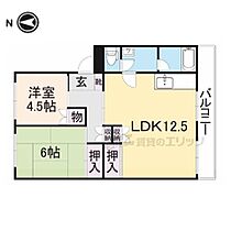 フラワリータウン生駒B棟  ｜ 奈良県生駒市有里町（賃貸マンション2LDK・2階・51.74㎡） その2