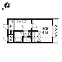 大阪府交野市森南１丁目（賃貸アパート1K・2階・23.00㎡） その2