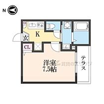 （仮称）ジーメゾン奈良エルカーサ 101 ｜ 奈良県奈良市法蓮町（賃貸アパート1K・1階・24.27㎡） その2