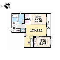 リリーベルヒルズ 102 ｜ 奈良県奈良市三条宮前町（賃貸アパート2LDK・1階・61.43㎡） その2