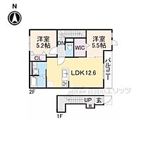 奈良県磯城郡田原本町大字阪手（賃貸アパート2LDK・2階・57.59㎡） その2