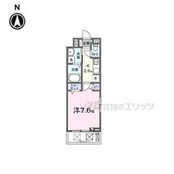 アルバーダ 3階1Kの間取り