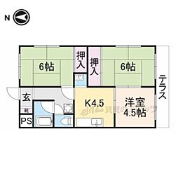 池田ハイツ 3Kの間取図画像