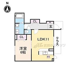 間取図画像 1LDK