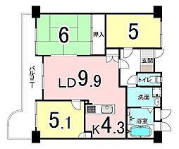 物件画像 和歌山市市小路　ふぁみーゆ紀の川3階部分