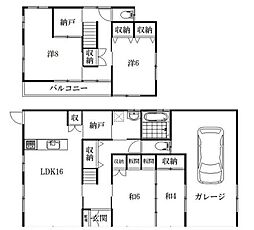 中古戸建　岩出市中島 4SLDKの間取り