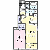 ラ　メゾン豊城Ｂ 101 ｜ 群馬県伊勢崎市豊城町2319-4（賃貸アパート1LDK・1階・50.14㎡） その2