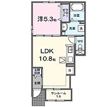 ホープフル　II 101 ｜ 群馬県高崎市吉井町吉井川字上川原854-1、855-1、-2、8（賃貸アパート1LDK・1階・40.02㎡） その2