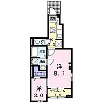 クラール　島野　Ｂ 101 ｜ 群馬県高崎市島野町字一ツ谷1160-1、-2、-3、-4及（賃貸アパート2K・1階・36.96㎡） その2