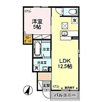 エクレール 103 ｜ 埼玉県深谷市緑台（賃貸アパート1LDK・1階・40.28㎡） その2