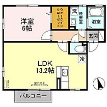 シャテーヌ 201 ｜ 埼玉県熊谷市高柳28-15（賃貸アパート1LDK・2階・45.06㎡） その2