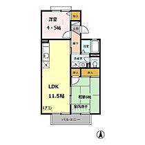 セジュールカザマ 201 ｜ 埼玉県行田市桜町3丁目17-17（賃貸アパート2LDK・2階・50.09㎡） その2