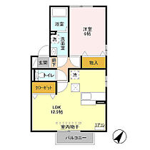 ロイヤルガーデン岡之郷　Ａ 102 ｜ 群馬県藤岡市岡之郷（賃貸アパート1LDK・1階・45.42㎡） その2