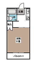 サンパレス渡良瀬Ｂ 202 ｜ 群馬県桐生市境野町6丁目（賃貸アパート1K・2階・23.13㎡） その2