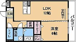 サンセッテ21 3階1LDKの間取り