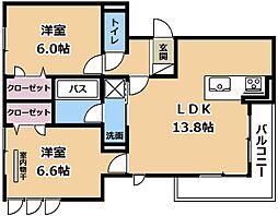 間取図画像 2LDK