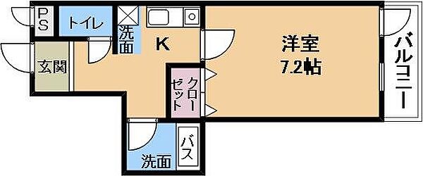 グランドヒル瀬田 ｜滋賀県大津市大萱1丁目(賃貸マンション1K・5階・24.63㎡)の写真 その2