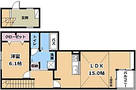 メル　ヴァンベール  ｜ 滋賀県栗東市小柿4丁目（賃貸アパート1LDK・2階・60.95㎡） その2