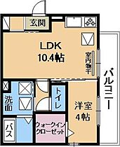 SEJOUR OTTS TROIS  ｜ 滋賀県栗東市岡（賃貸アパート1LDK・1階・40.26㎡） その2