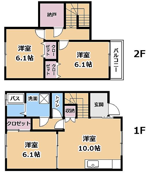 さくら160　A棟 ｜滋賀県守山市今宿1丁目(賃貸テラスハウス3SLDK・1階・74.70㎡)の写真 その2