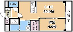 JR東海道・山陽本線 瀬田駅 徒歩18分の賃貸マンション 5階1LDKの間取り