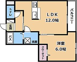 felicia 1LDKの間取図画像