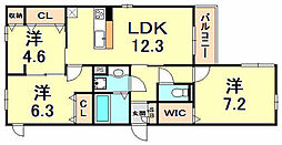 間取図画像 3LDK