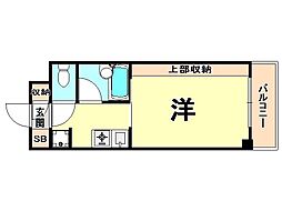 フォレスト西宮 1Kの間取図画像
