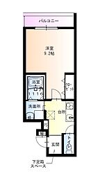 西宮市上大市3丁目アパート 1Kの間取図画像