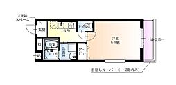 フジパレス西宮久寿川 1Kの間取図画像