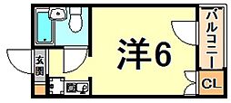 レガーロ 1Kの間取図画像