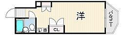 ル.モンド 1Kの間取図画像