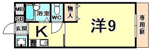 アニエス夙川 ｜兵庫県西宮市相生町(賃貸アパート1K・1階・23.18㎡)の写真 その2