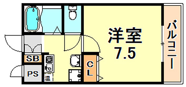 サンリット本山南 ｜兵庫県神戸市東灘区本山南町４丁目(賃貸マンション1K・4階・20.63㎡)の写真 その2