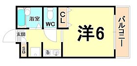 ベルガーデン  ｜ 兵庫県西宮市小松南町３丁目（賃貸マンション1R・3階・17.34㎡） その2