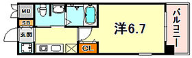 ライジングコート深江本町フラワーパーク  ｜ 兵庫県神戸市東灘区深江本町３丁目（賃貸マンション1R・8階・21.83㎡） その2