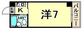 BJビル  ｜ 兵庫県西宮市松籟荘（賃貸マンション1R・4階・16.00㎡） その2