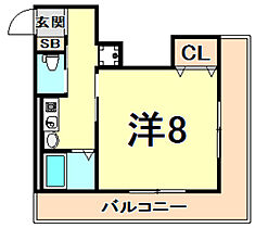 コピアルーチェ  ｜ 兵庫県西宮市甲子園五番町（賃貸マンション1K・2階・23.00㎡） その2