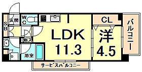 フルール西宮北口  ｜ 兵庫県西宮市高松町（賃貸マンション1LDK・4階・39.90㎡） その2