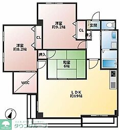 埼玉高速鉄道 戸塚安行駅 徒歩1分の賃貸マンション 3階3LDKの間取り
