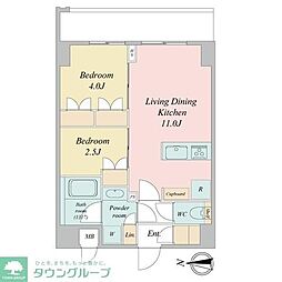 LIME RESIDENCE KAWAGUCHI EAST 2LDKの間取図画像