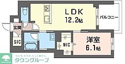 センター レジデンス グランデ 1LDKの間取図画像