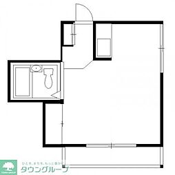 ワチビル ワンルームの間取図画像