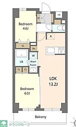 S-RESIDENCE東浦和agua 2LDKの間取図画像