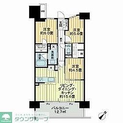 ウエリス浦和美園ノーステラス 3LDKの間取図画像