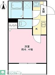 仮称)川口市南鳩ヶ谷6丁目計画 1Kの間取図画像